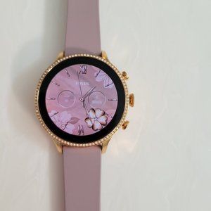 Fossil Gen 6 Womens Smart Watch / Rose Gold and Lavender